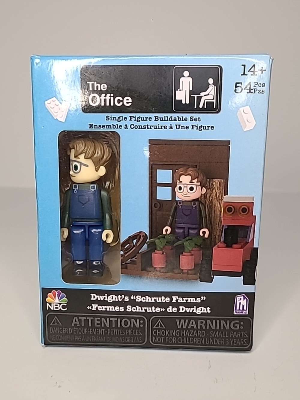 The Office Dwight Schrute Buildable Figure Playset - Blue and Brown